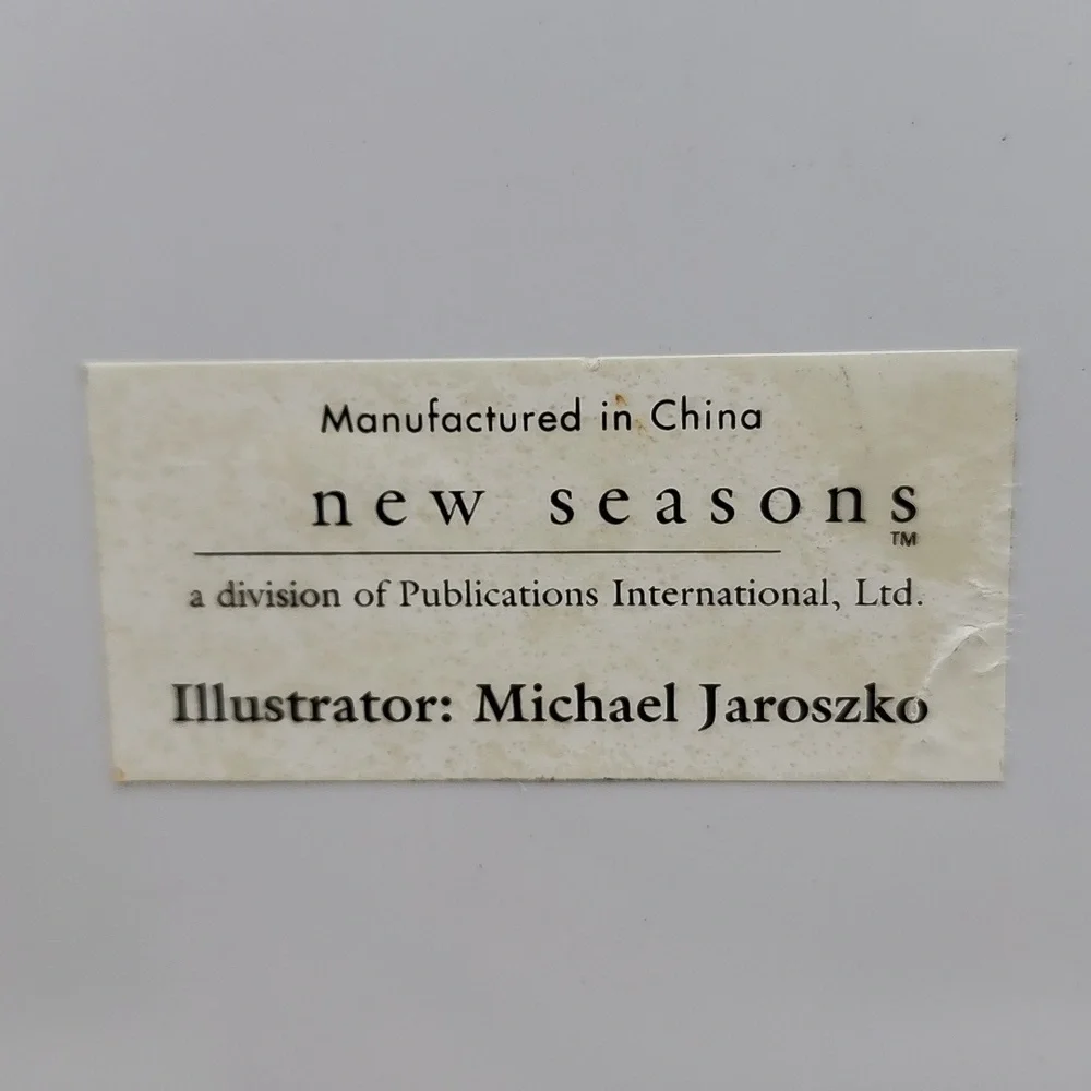Michael Jaroszko New Seasons Christmas Santa Plate 8 1/4